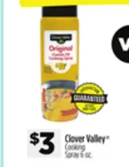 Dollar General Clover Valley Cooking Spray offer