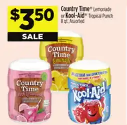 Dollar General Country Time Lemonade or Kool-Aid Tropical Punch offer