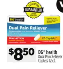 Dollar General DG health Dual Pain Reliever Caplets offer