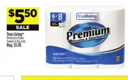 Dollar General True Living Premium Paper Towels offer