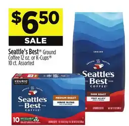 Dollar General Seattle's Best Ground Coffee or K-Cups offer