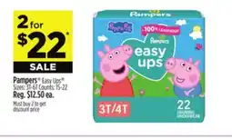Dollar General Pampers Easy Ups offer