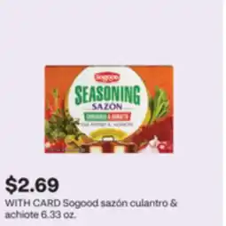 CVS Sogood sazón culantro & achiote offer