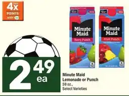 Albertsons Minute Maid Lemonade or Punch offer
