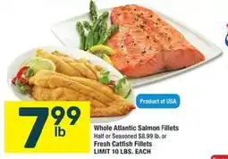 Albertsons Whole Atlantic Salmon Fillets offer