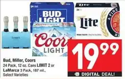 Albertsons Bud and Miller or Coors offer