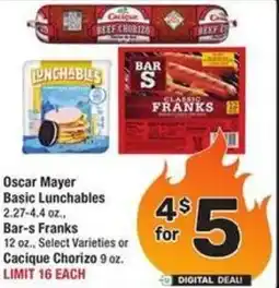 Albertsons Oscar Mayer Basic Lunchables offer