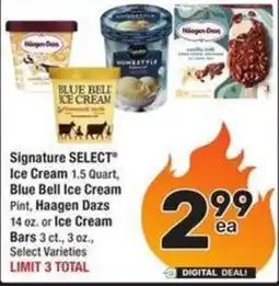 Albertsons Blue Bell Ice Cream offer