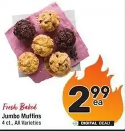 Albertsons Fresh Baked Jumbo Muffins offer