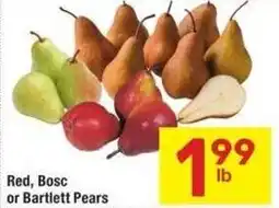 Albertsons Red, Bosc or Bartlett Pears offer