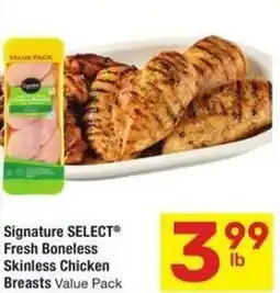 Albertsons Signature SELECT Fresh Boneless Skinless Chicken BreastS offer