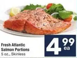 Albertsons Fresh Atlantic Salmon Portions offer