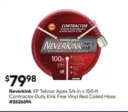 Lowe's XP Teknor Apex 3/4-in x 100-ft Contractor-Duty Kink Free Vinyl Red Coiled Hose offer