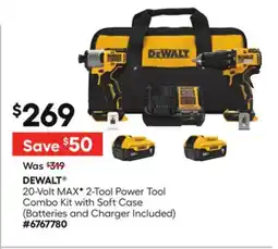 Lowe's 20-Volt MAXF 2-Tool Power Tool Combo Kit with Soft Case offer