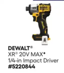 Lowe's XR 20V MAXF 1/4-in Impact Driver offer