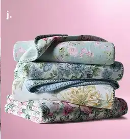 JC Penney Laura Ashley Reversible Coco Flannel Throw offer