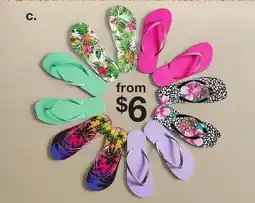 JC Penney Mixit Flip Flops offer