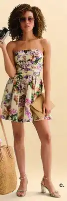 JC Penney Belle Vie Floral Strapless Dress offer