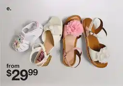 JC Penney Girls' Sandals offer