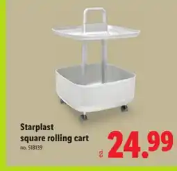 Lidl Starplast square rolling cart offer
