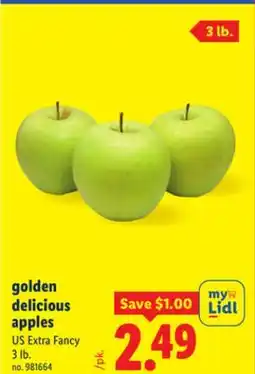 Lidl golden delicious apples offer