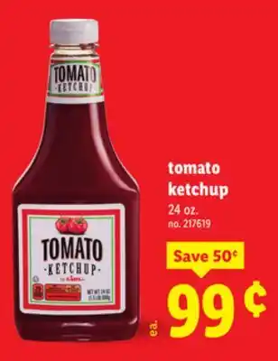 Lidl tomato ketchup offer