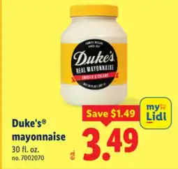 Lidl Duke's mayonnaise offer
