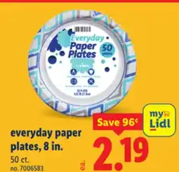 Lidl everyday paper plates offer