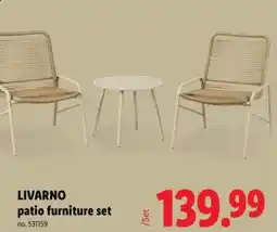 Lidl LIVARNO patio furniture set offer