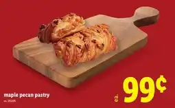 Lidl maple pecan pastry offer