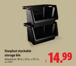 Lidl Starplast stackable storage bin offer