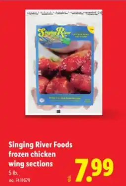 Lidl Singing River Foods frozen chicken wing sections offer