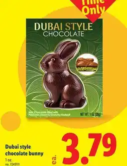 Lidl Dubai style chocolate bunny offer