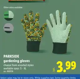 Lidl PARKSIDE gardening gloves offer