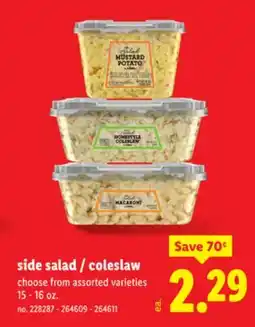 Lidl side salad/coleslaw offer