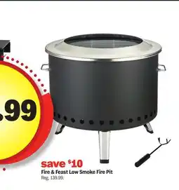 Meijer Fire & Feast Low Smoke Fire Pit offer