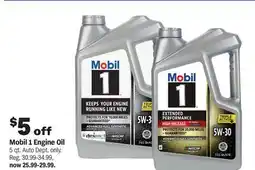 Meijer Mobil 1 Engine Oil offer