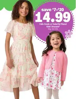 Meijer Falls Creek or Colorful Planet Kids' Dresses offer