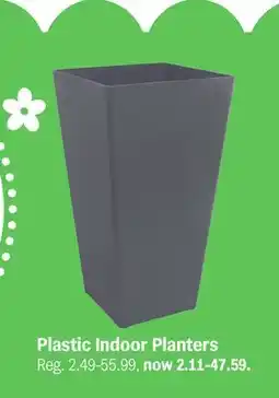 Meijer Plastic Indoor Planters offer