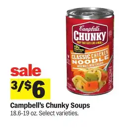 Meijer Campbell's Chunky Soups offer