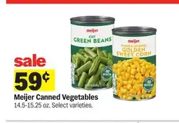 Meijer Meijer Canned Vegetables offer