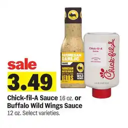 Meijer Chick-fil-A Sauce 16 oz. or Buffalo Wild Wings Sauce 12 oz offer