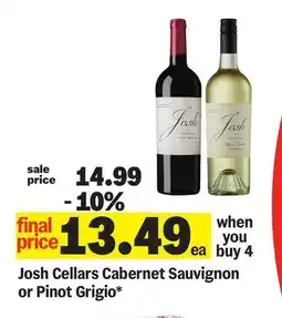 Meijer Josh Cellars Cabernet Sauvignon or Pinot Grigio offer