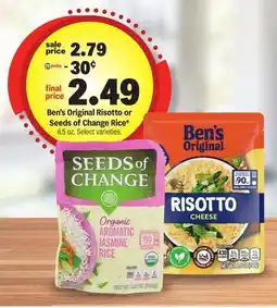 Meijer Ben's Original Risotto or Seeds of Change Rice offer