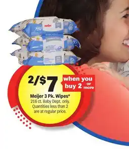 Meijer Meijer 3 Pk. Wipes offer