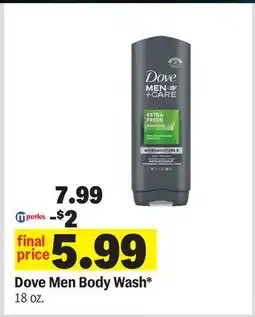 Meijer Dove Men Body Wash offer