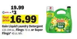 Meijer Gain Liquid Laundry Detergent offer