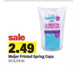Meijer Meijer Printed Spring Cups offer
