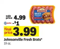 Meijer Johnsonville Fresh Brats offer