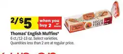 Meijer Thomas' English Muffins offer